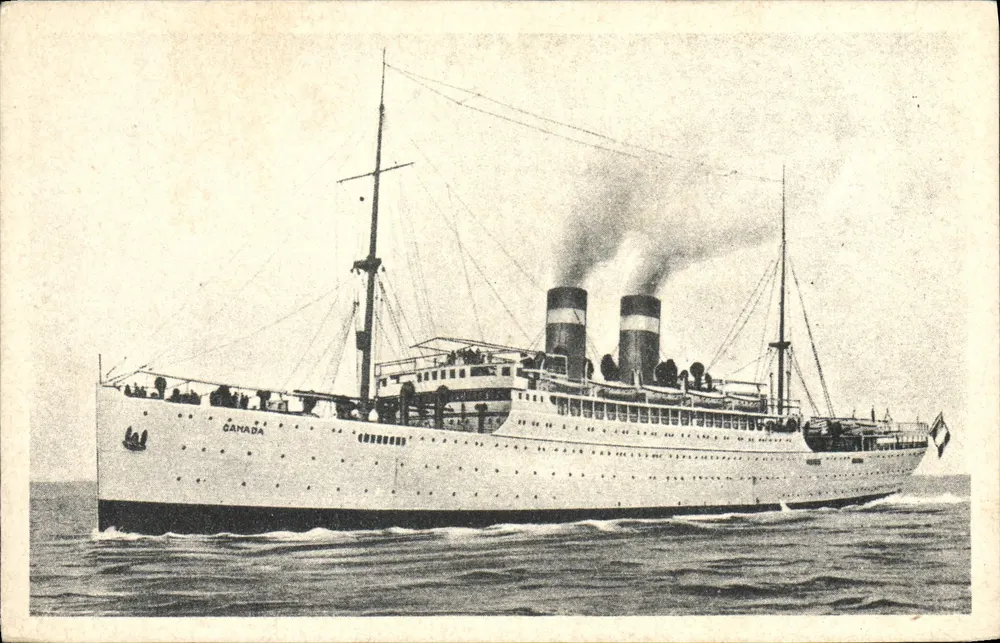 S.S. CANADA — Navio da linha Fabre — Editor: Fabre Line - Frente