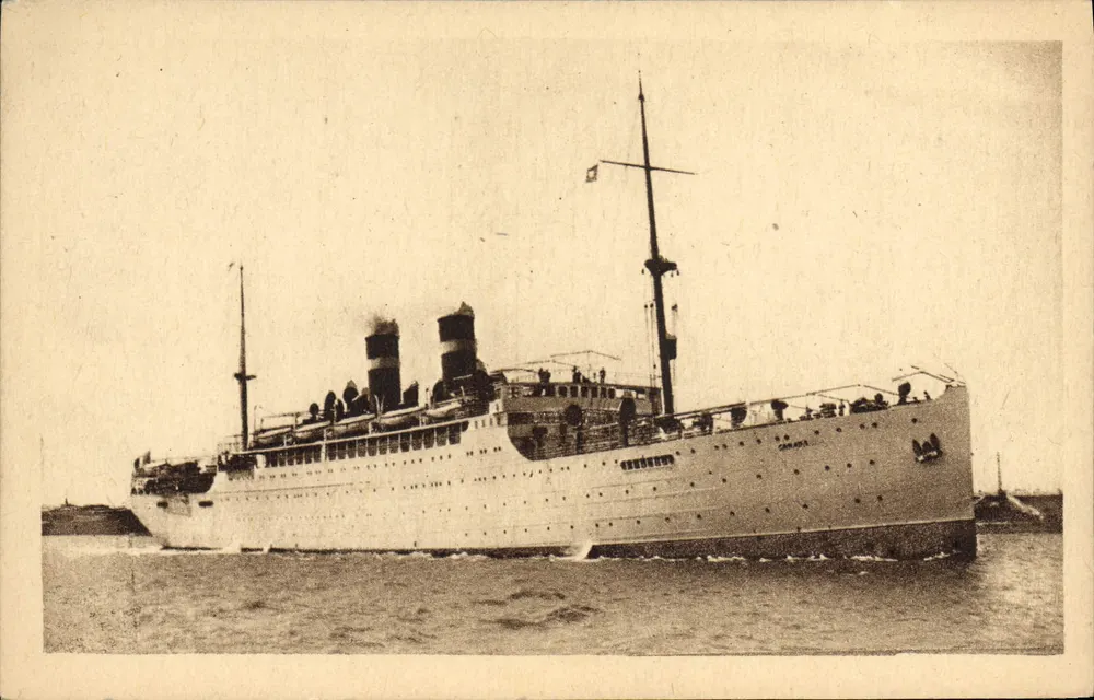 S.S. « CANADA » — navio da linha Fabre — editor Fabre Line - Frente