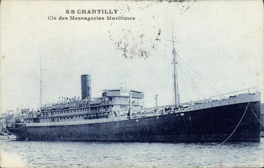 S.S. CHANTILLY — Cie des Messageries Maritimes — Ansichtskarte - Vorderseite