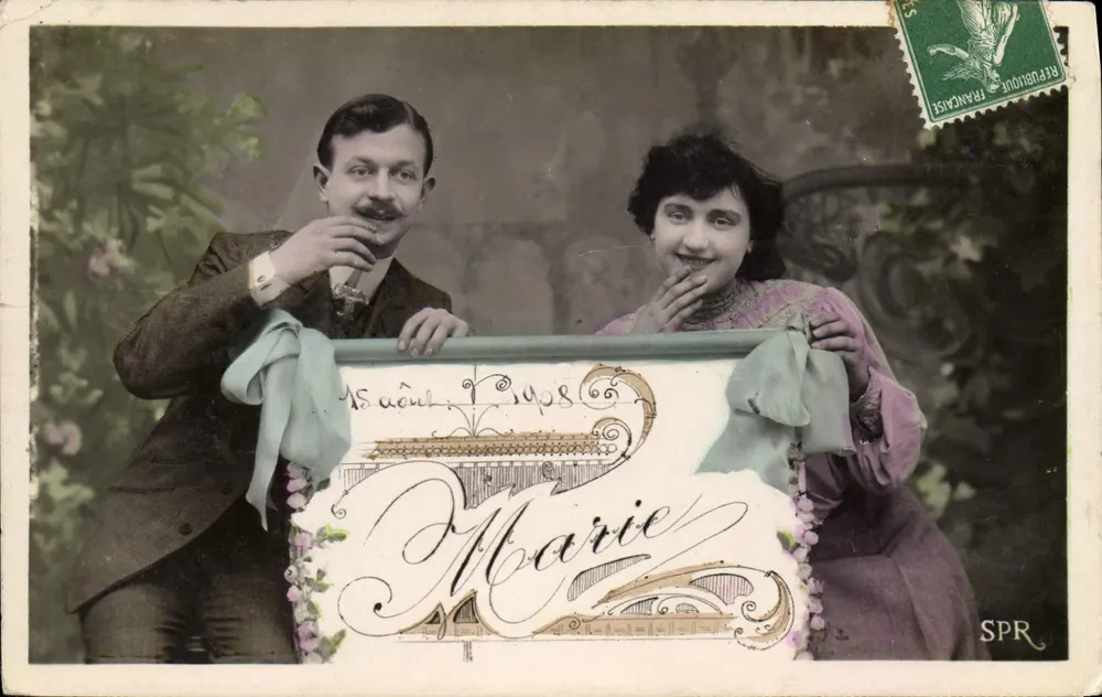 Paare im Studio — Hochzeit von Marie — SPR - Vorderseite