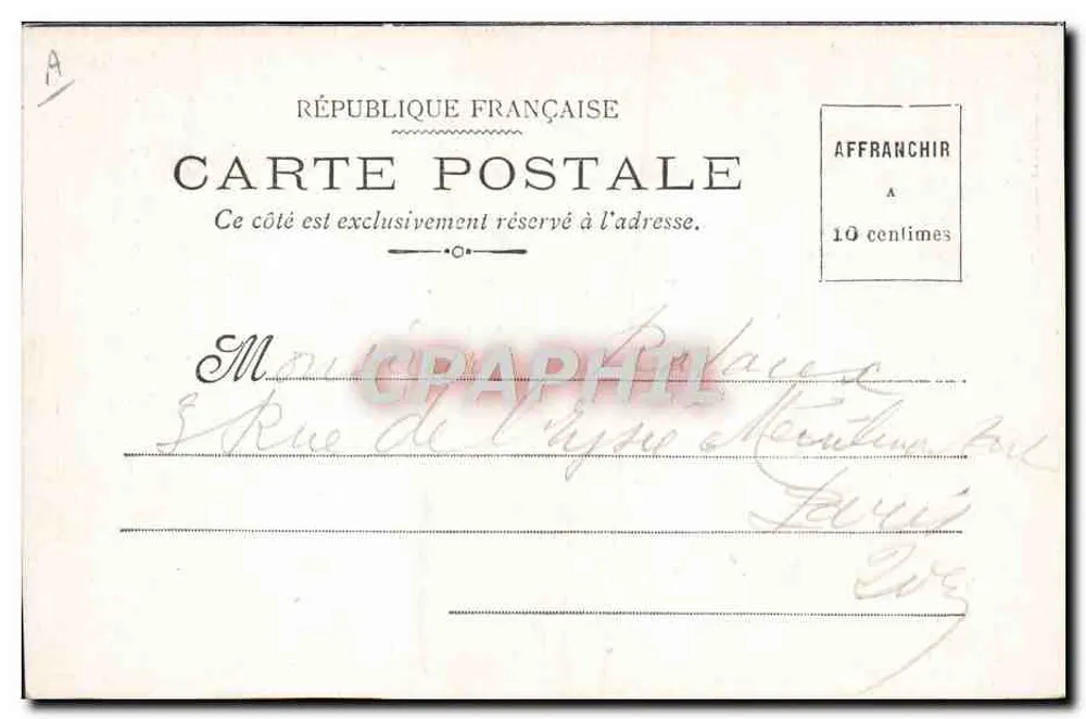Le Lion — ilustracja zwierzęca — Cartes Postales du Journal des Voyages - Rewers