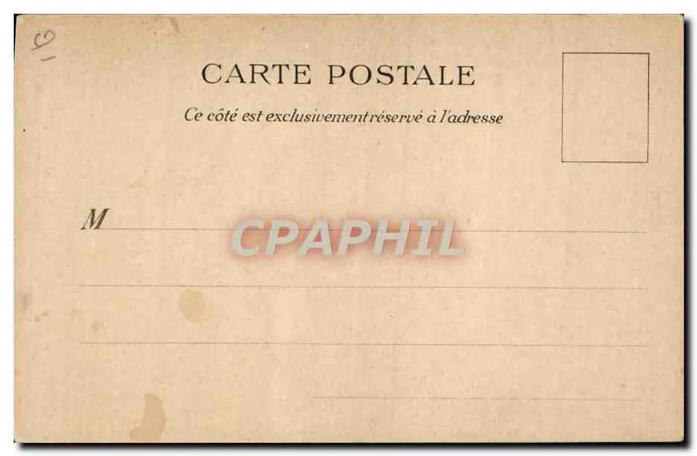 Dame de Trèfle — Art Nouveau — A. Brunache, Boîte aux Lettres, C. 10 - Verso