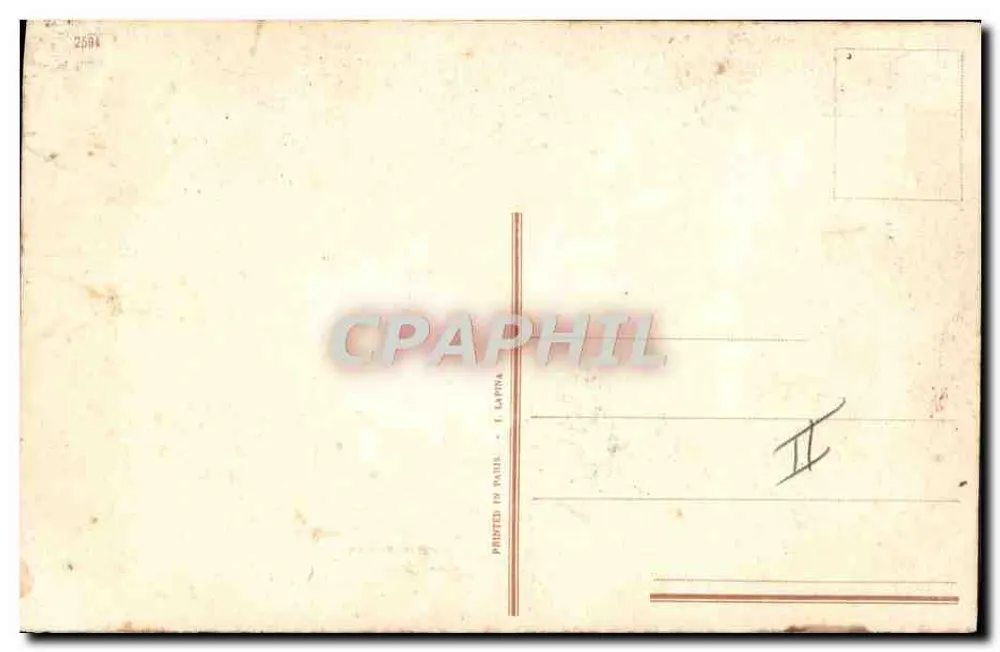Oficial propondo um anel a uma jovem — Em 1810 — E. Lapina - Verso