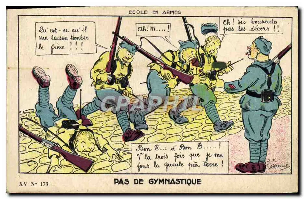 Escola em armas — Nenhuma ginástica — Graphil, XV N° 173 - Frente