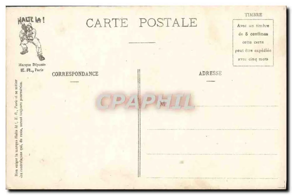 Die Wut — Die Sieben Todsünden des Soldaten — E.R. Paris, Nr. 638 - Rückseite
