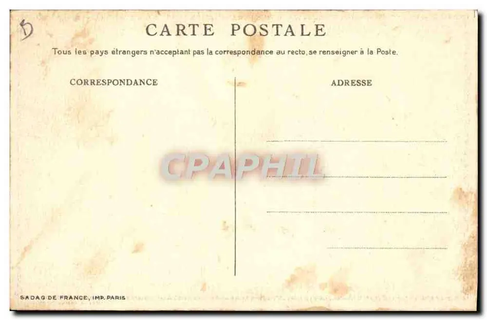 Credit Foncier d'Algérie et de Tunisie — Werbeansicht mit Karte — J. dela Noye, 1924 - Rückseite