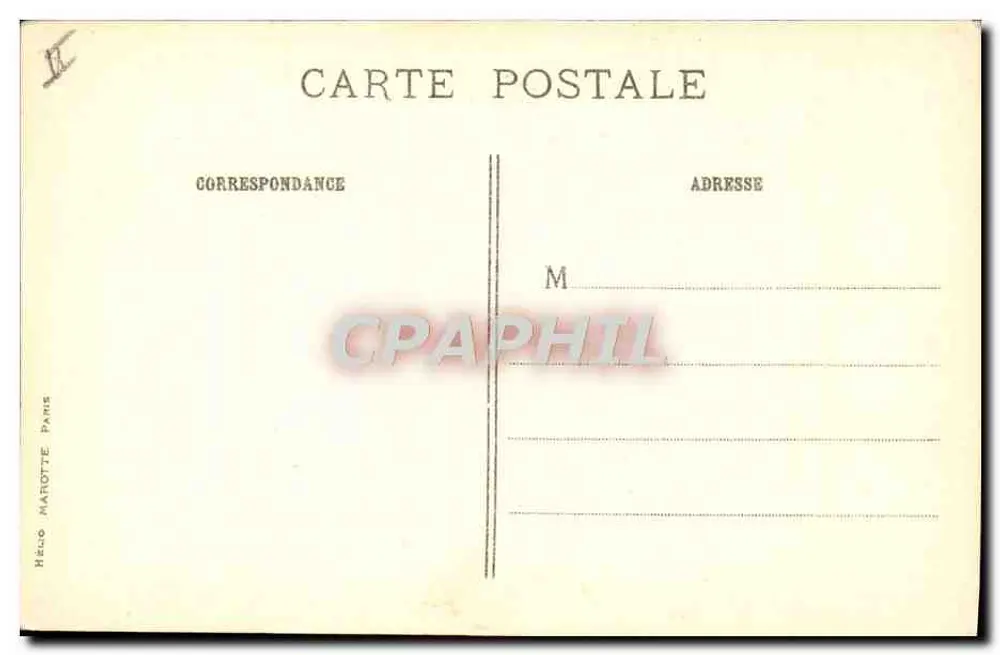 Blinder Soldat und Kind — Werk von Levy Dhumer 1915 — Verlag Helio Marotte, Paris - Rückseite