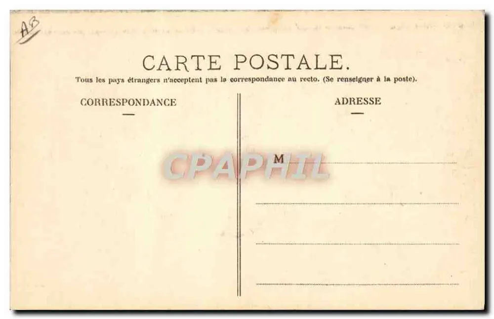 Montanha tentando desembaraçar sua bela — Os Pirineus — C.C. 1919 - Verso