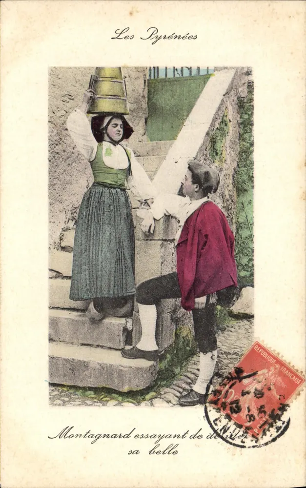 Die Pyrenäen — Bergmann, der seine Schönheit ausweicht — Verlag C.C. Nr. 1019 - Vorderseite