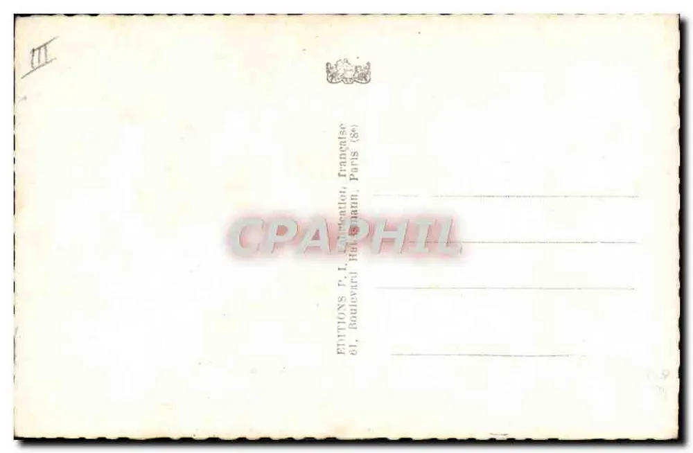 एक महिला का चित्र — 1930-1940 के युग — Éditions P.L. Boudevard, पेरिस - पीछे