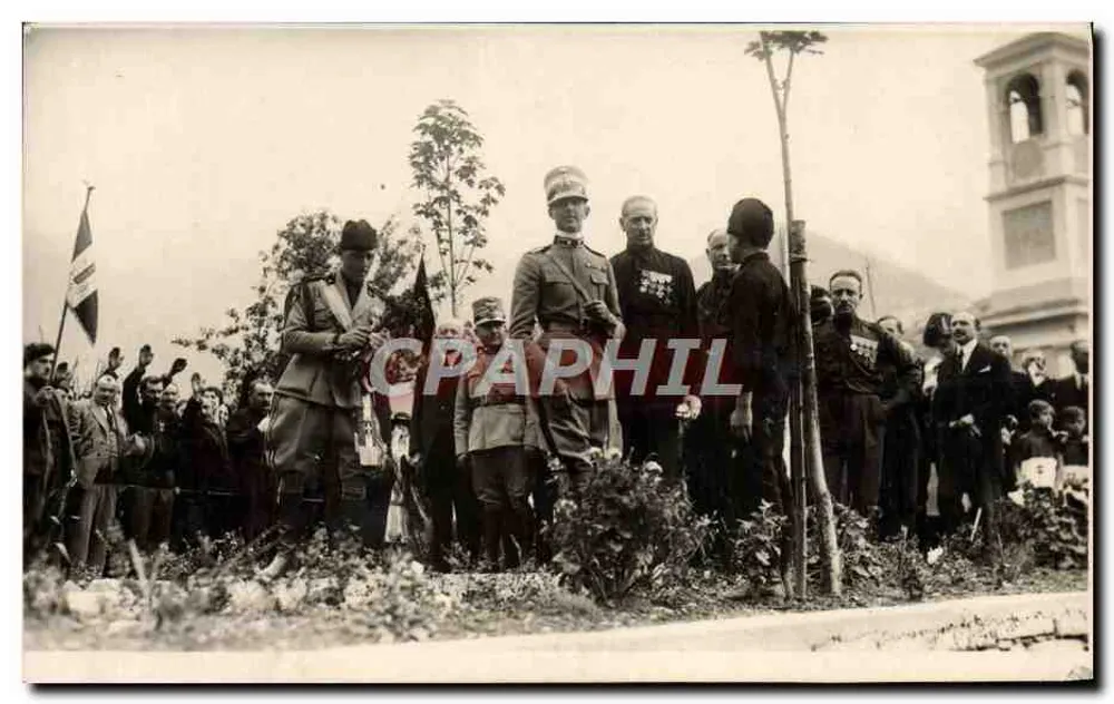 Militärische Zeremonie — Bäumepflanzung — Verlag U. Monti, Pinerolo - Vorderseite