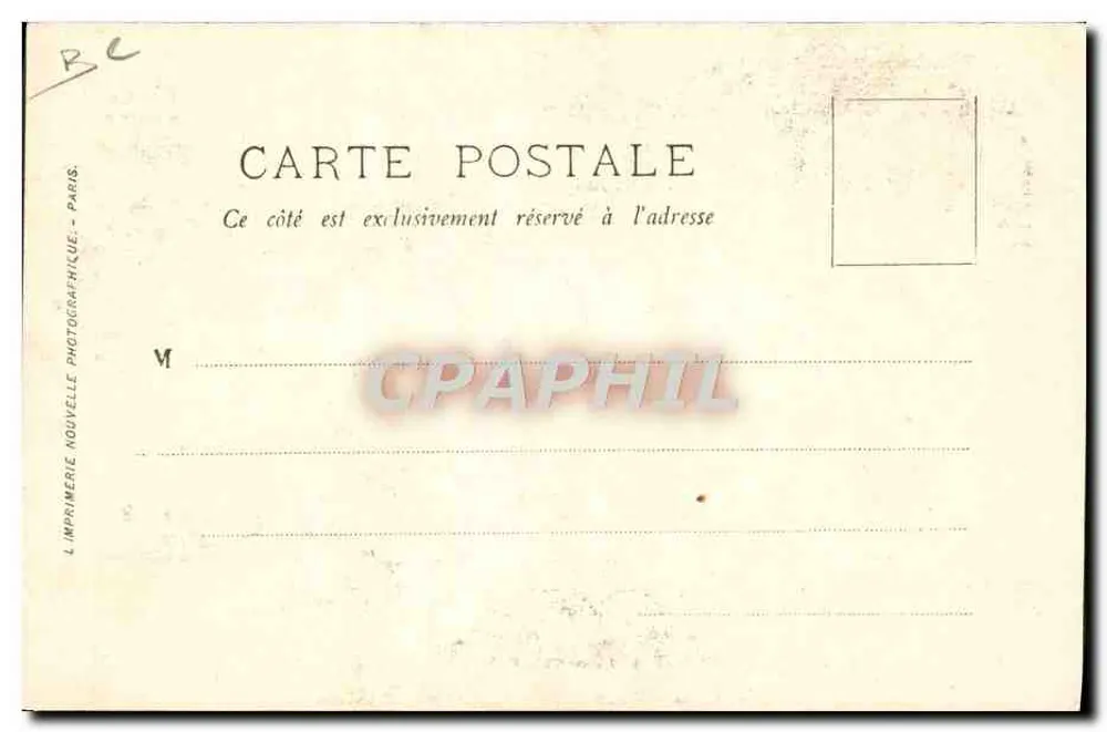 Arrivée du Roi et de la Reine d'Italie à Paris — LL. MMC. — L'Imprimerie Nouvelle Photographique - Verso