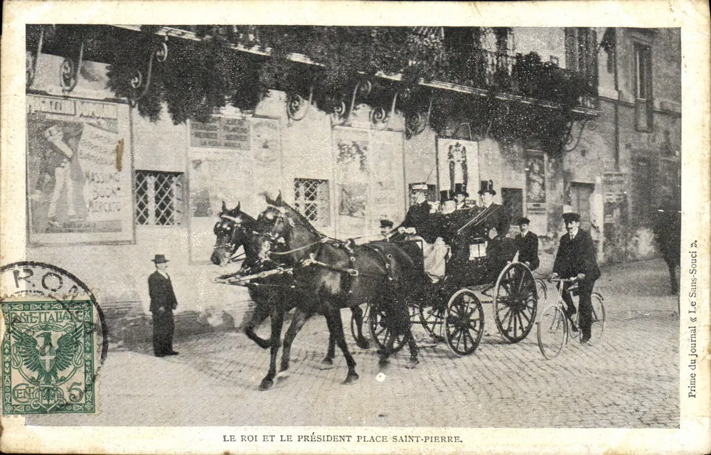 Der König und der Präsident Place Saint-Pierre — Prime des Journals Le Sans-Souci n°2 - Vorderseite