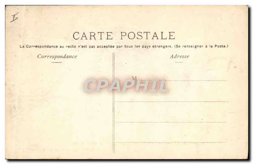 Calais — Ein Eckbereich des Parks, auf der Seite des Bogenschießens — E. Boudot, phot.-Verlag Le Raincy (S.-e.) - Rückseite