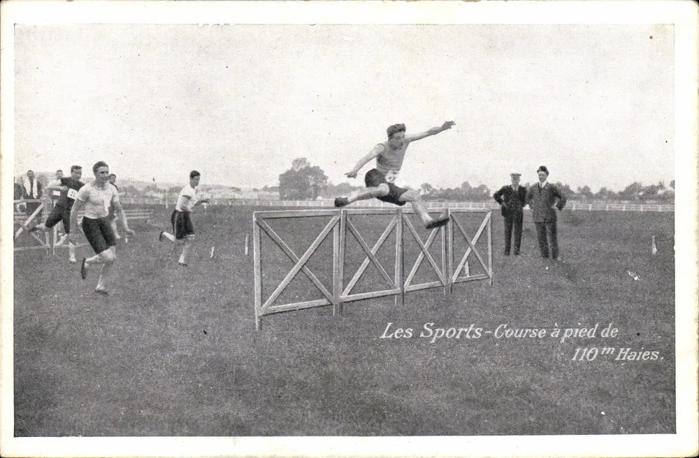 110 m Hürdenlauf — Sport — Verleger: Émile Pécaud & Cie, Paris - Vorderseite