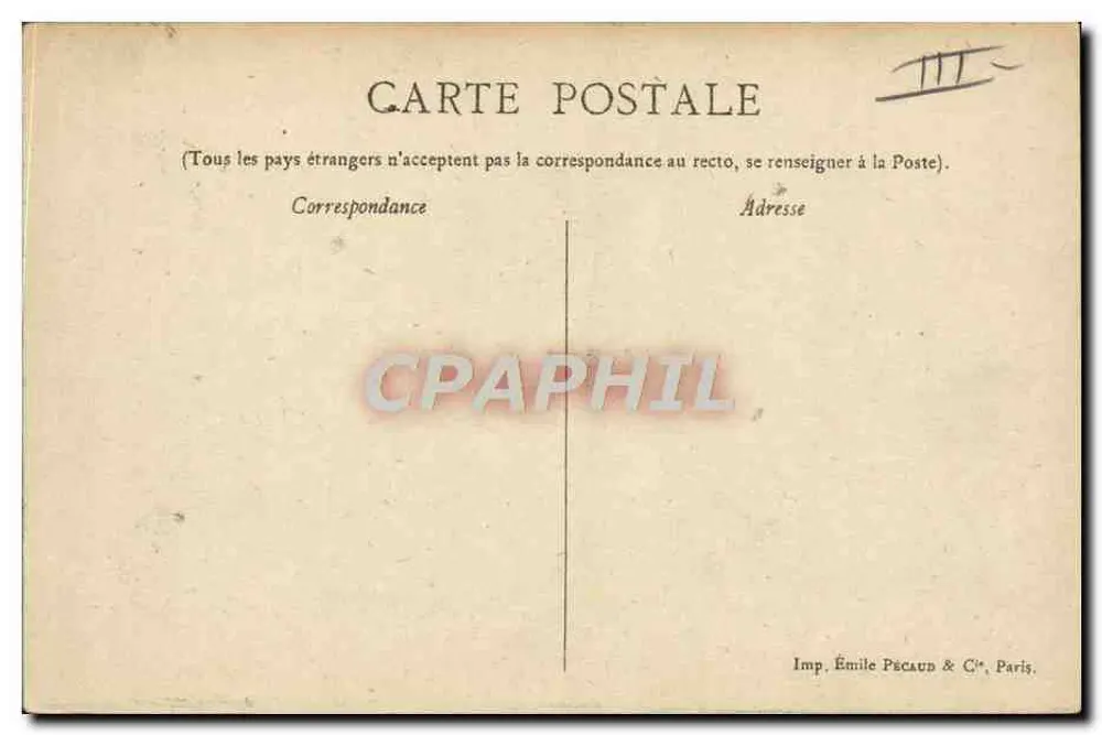 110 m Hürdenlauf — Sport — Verleger: Émile Pécaud & Cie, Paris - Rückseite