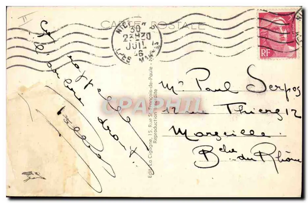प्लेज और नाइस के कैप — 1905 - पीछे