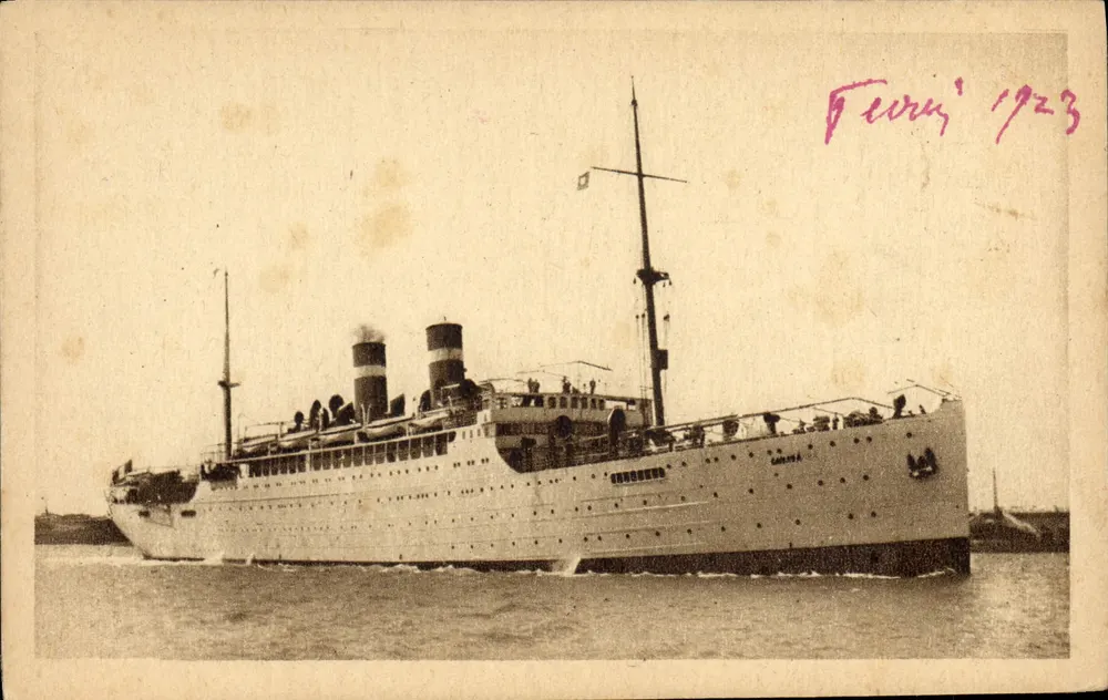 S.S. CANADA — statek z linii Fabre — wydawca Fabre Line - Awers