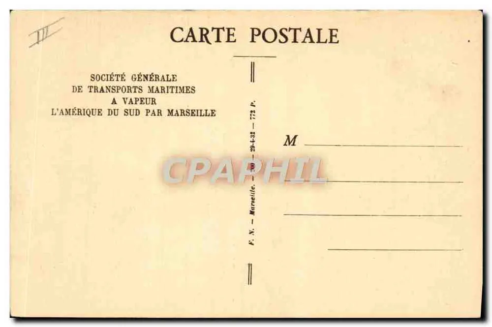 Navio "CAMPANA" — S.G.T.M. — Sociedade Geral de Transportes Marítimos - Verso