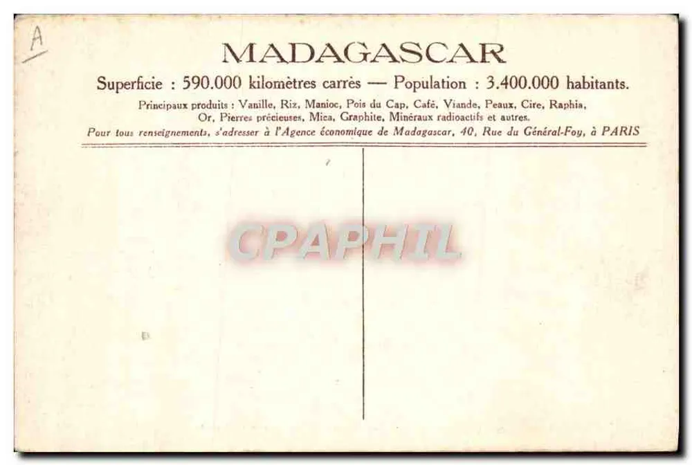 Madagaskar — Ernte der Straußenfedern in Tulear - Rückseite