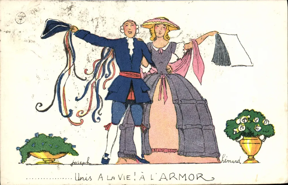 Verknüpft im Leben! Zum Armor — Siebter Teil der Geschichte der Liebesgeschichten von Miss Phœuille de Kharbone mit Ritter Ruban — veröffentlicht von « Armor » - Vorderseite