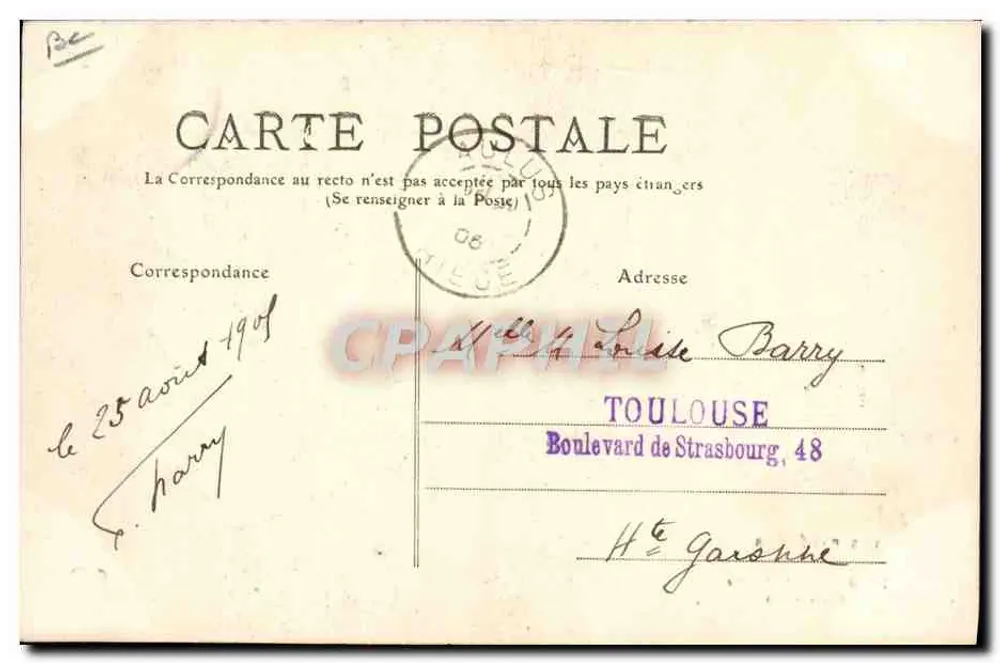 De Pyreneeën — Op de Route van de Drie Vrienden — Coupes van de Pyreneeën 20-27 augustus 1906 - Achterkant