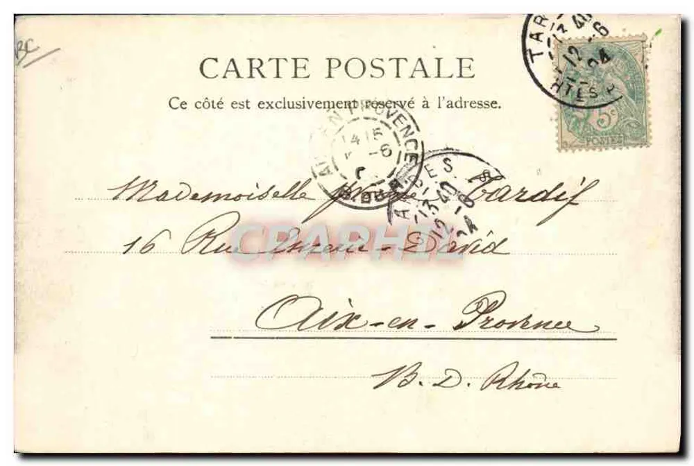 Camponesas das Pirineus — A. Vilhatte, Tarbes, n° 11130, 12 — editor A. Vilhatte, Tarbes - Verso