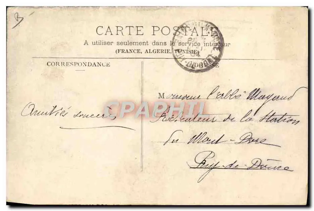 Pyreneeën — Een Ochtpaard van Ochsen — A. Villatte, Tarbes 10695 Pir, 12 - Achterkant