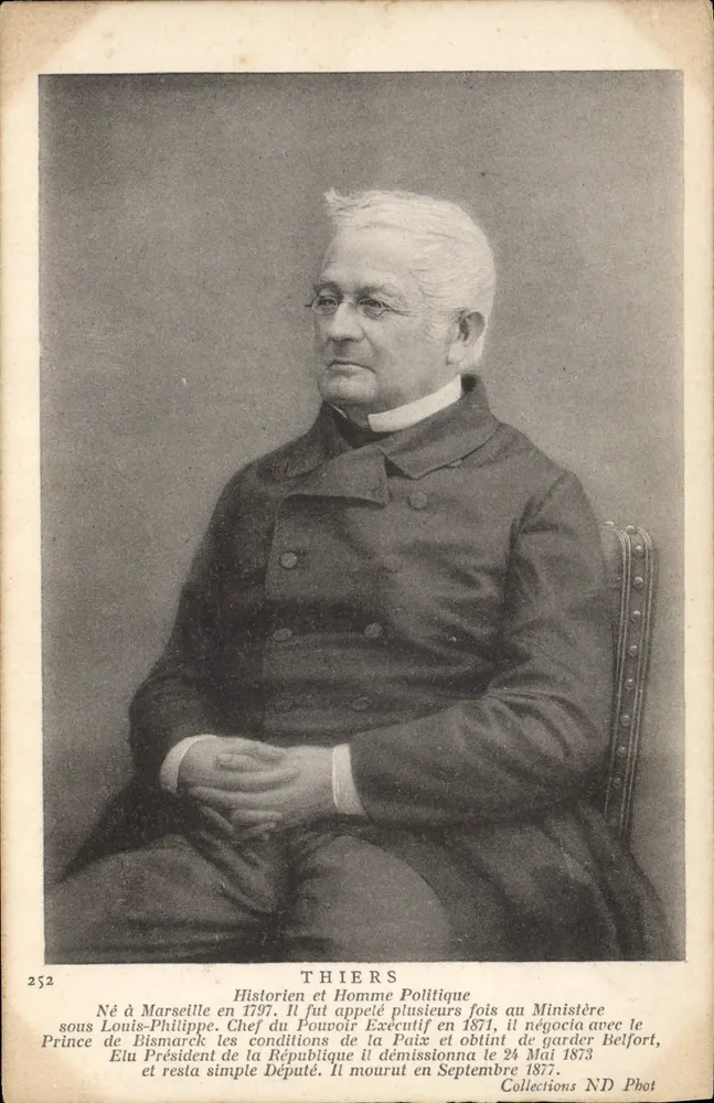 Thiers — Historiker und Politiker — Sammlung ND Foto Nr. 252 - Vorderseite