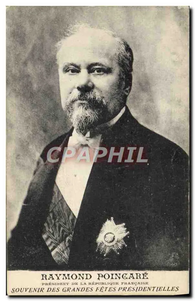 Raymond Poincaré — Präsident der Französischen Republik — Erinnerung an große Präsidentenfeiern - Vorderseite