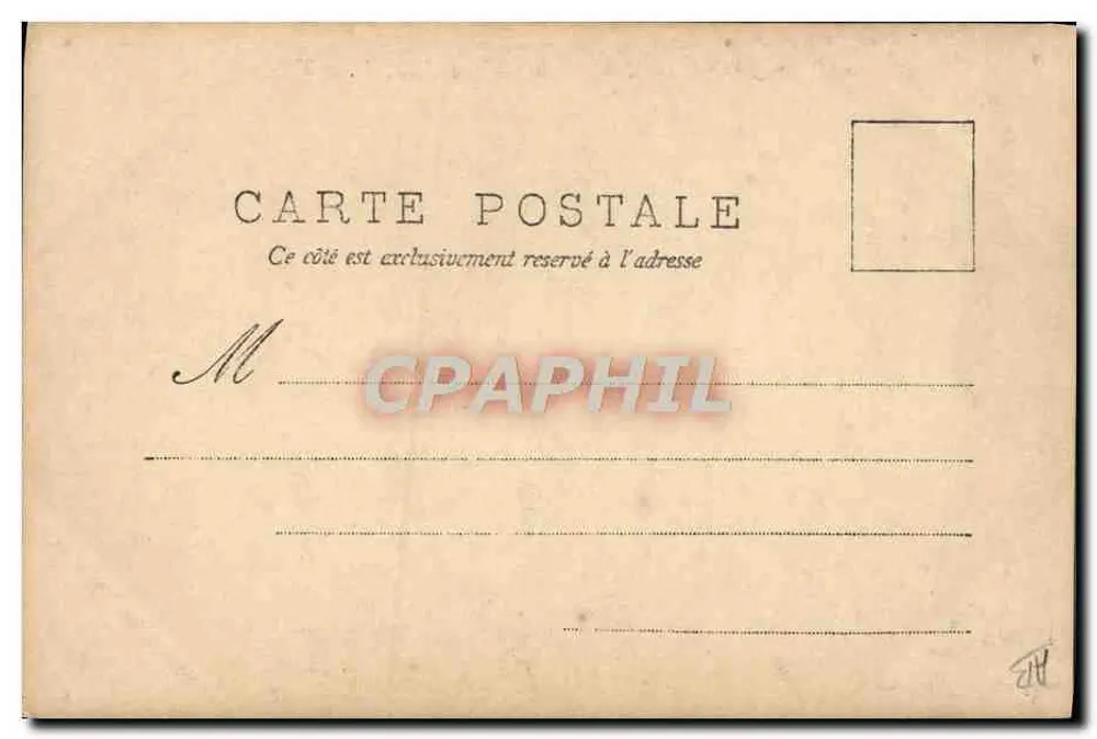 Émile Loubet, Präsident der Französischen Republik — O.E.P. — Nr. 1001 - Rückseite