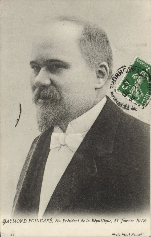 Raymond Poincaré, gewählt Präsident der Republik, 17. Januar 1913 — Foto Henri Manuel - Vorderseite
