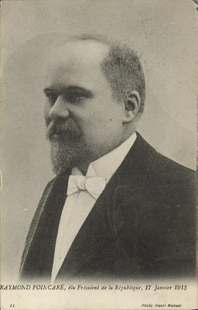 Raymond Poincaré, gewählter Präsident der Republik — Foto Henri Manuel, n°11 - Vorderseite
