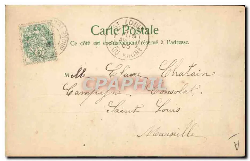 Émile Loubet — Präsident der Französischen Republik — Cliché Boyer de Paris, Verfahren L. Bisson, Strand von Prado, Marseille - Rückseite
