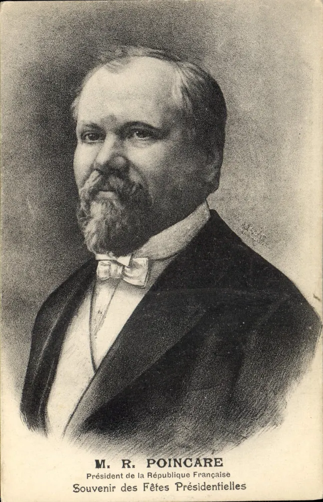 M. R. Poincaré — Präsident der Französischen Republik — Erinnerung an die Präsidentenfeierlichkeiten - Vorderseite