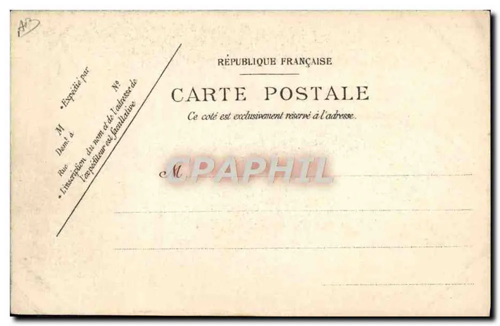 Os Soberanos da Itália em Paris — Avenida da Ópera — editor não visível - Verso