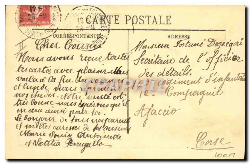 Der Transatlantische Dampfer "Charles Roux" — Marseille — Verlag L.L. - Rückseite