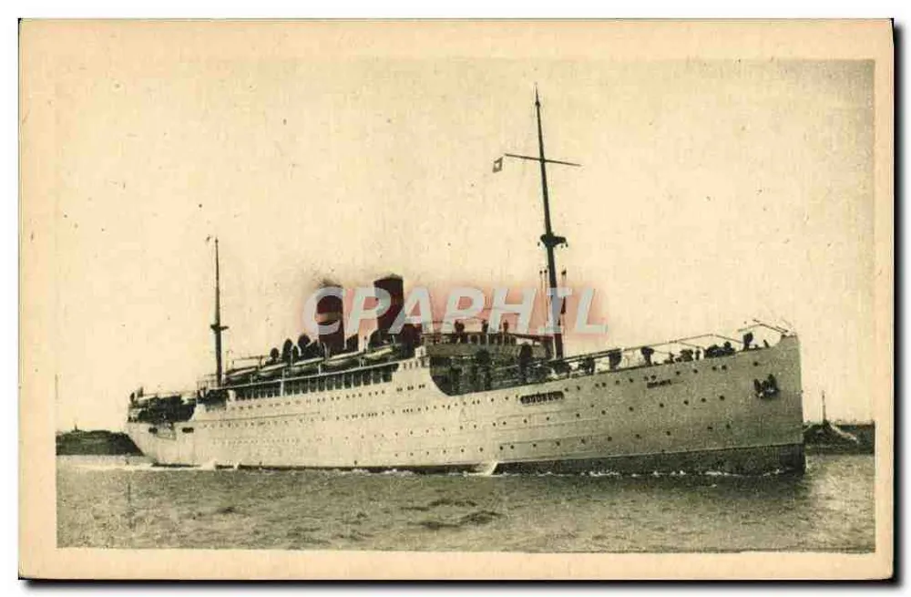 S.S. « CANADA » — navio da Fabre Line — editor desconhecido, número de série não visível - Frente