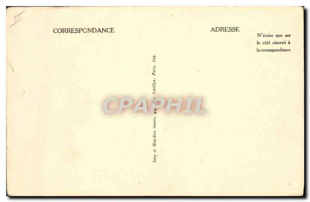 Dampfschiff "CUBA" — French Line — Transatlantisch — Vapores Correos Franceses - Rückseite