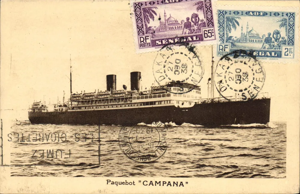 Buque "CAMPANA" — Senegal, Dakar — editor Fuméz - Anverso