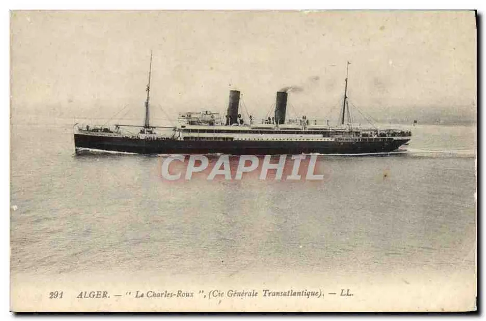 Algés — Der Charles-Roux — (Cie Générale Transatlantique) — n° 291 - Vorderseite