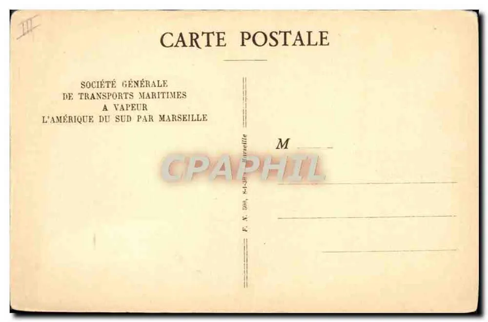 배 "Campana" — S.G.T.M. — Société Générale de Transports Maritimes - 뒷면