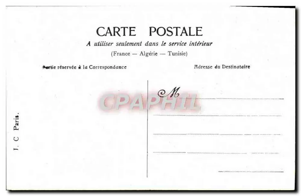 Der erste Geständnis — Paris — J.C. Paris - Rückseite