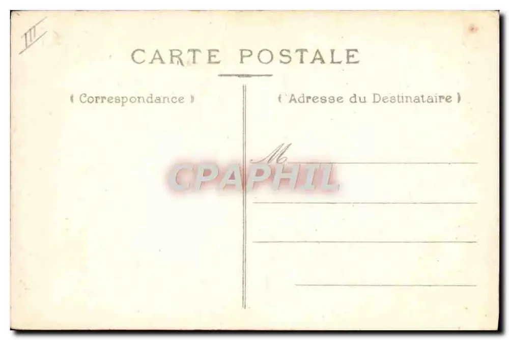 Porträt eines Mannes — 'Vive Louis' mit Bändern und Blumen dekoriert — unbekannter Verlag - Rückseite