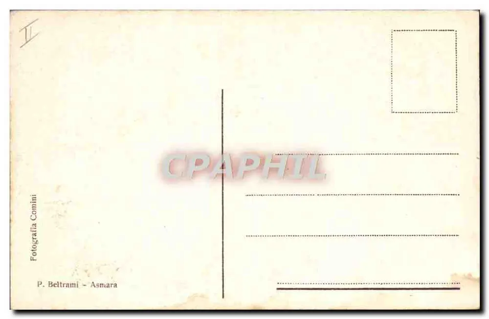 Struzzo dell'alto Barca — pássaro selvagem — Fotografia Beltrami - Asmara - Verso