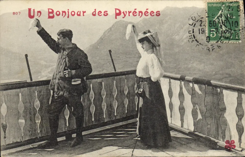 Witaj z Pirenejskich — scena górskiego — wydawca nieznany, nr 807 - Awers