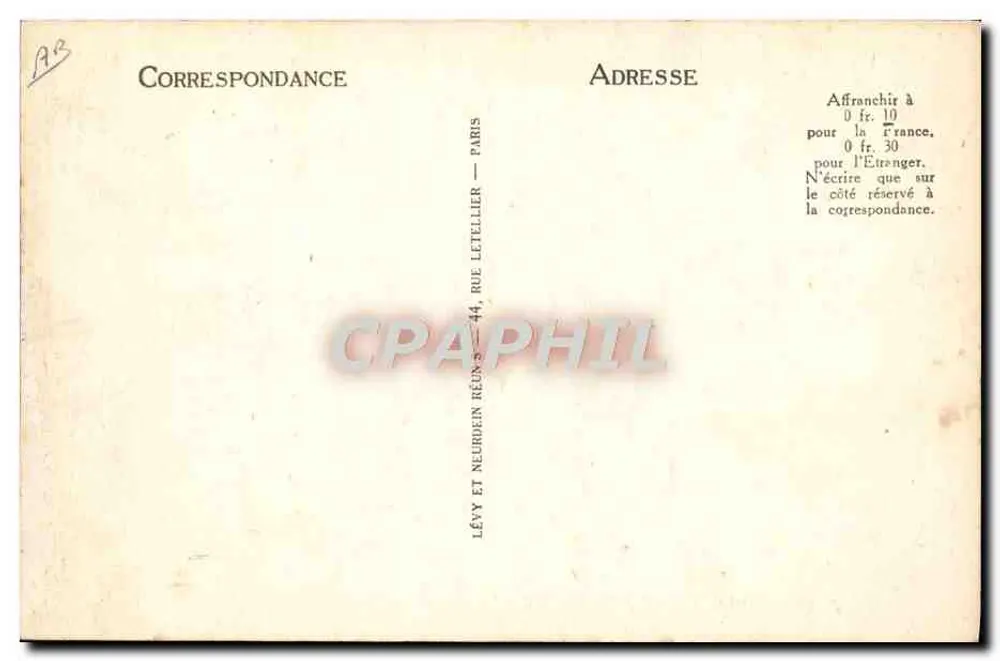 Junge Schweine der Pyrenäen — Serie 58 — Verlag Lévy et Neurdein, Paris - Rückseite