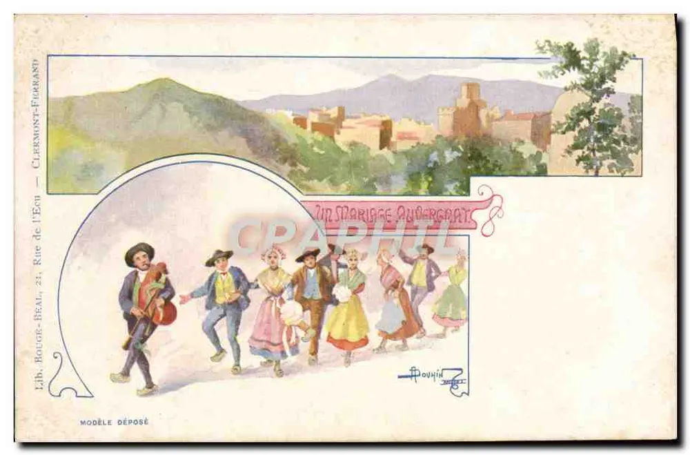 एक आंदालूसियन विवाह — नृत्य के दृश्य — लिब्रेरी रूसेट-बेल, रू डी ले एकू, क्लेरमॉंट-फेरांड - आगे