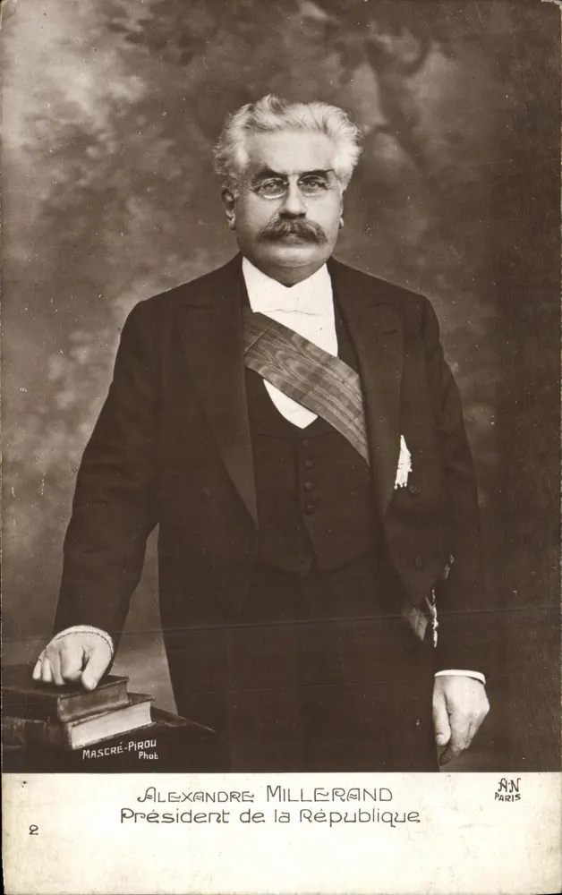 Alexandre Millerand — Präsident der Republik — Mascre-Pirou, Paris - Vorderseite