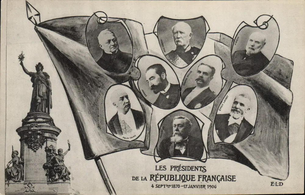 Os Presidentes da República Francesa — 4 Setembro 1870 - 17 Janeiro 1906 — E.L.D - Frente